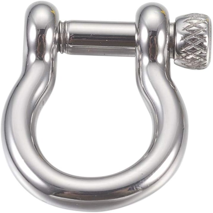 UNICRAFTABLE 10PCS Stainless Steel DRings Screw Shackles Clasps