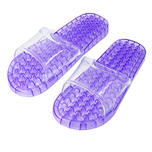 CERRXIAN Massage Slippers Feet Meridians Fashion Quick Drying Breathable Shower Slippers Foot Massgaer