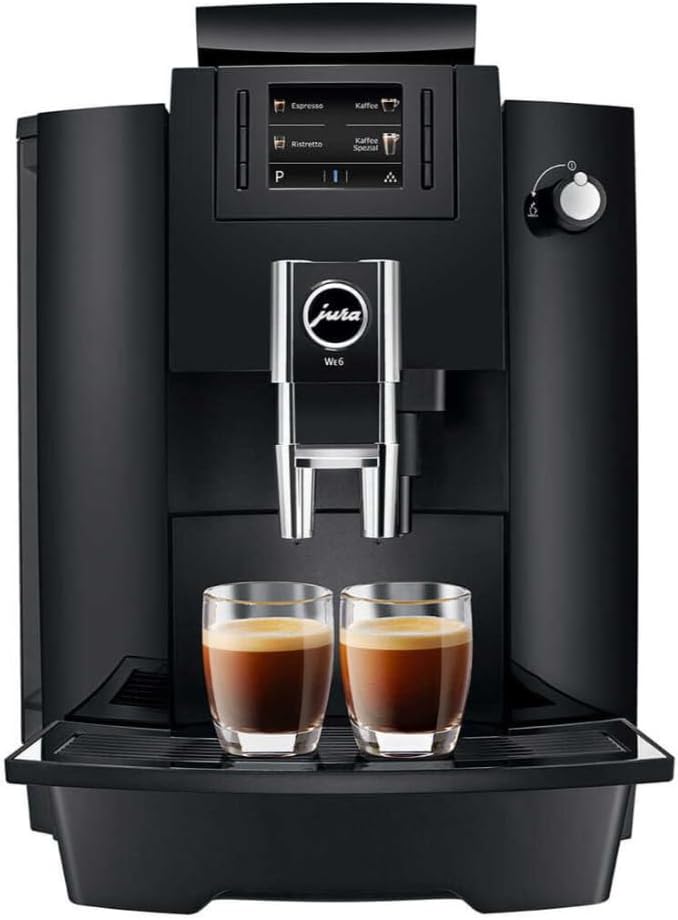 Jura WE6 Coffee and Espresso Machine with 8 Specialties and 3L Water Tank Capacity (Piano Black, Certified Renewed)