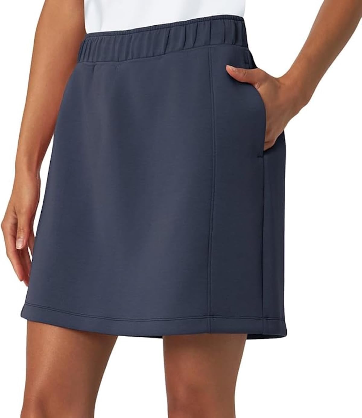 Mondetta Women's Moisture Wicking High Rise Walking Athletic Skort with Pockets