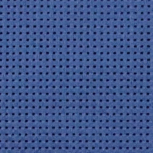 Image of KCS 59 inch x 1 Yard (93cmx149cm) 11 Count Cotton Aida Cloth Cross Stitch Fabric (Jeans Blue)
