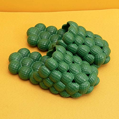 NXYJD Bonitas Zapatillas De Bola De Burbujas para Mujer, Novedad De Verano, Diapositivas De Baño De EVA para Amantes, Sandalias Antideslizantes para Interiores, Zapatos