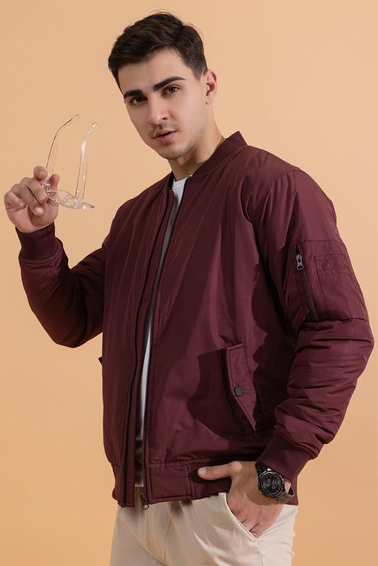 Image of Men's Quilted Winter Jacket /Full Sleeves /Puffer and Bomber