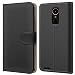 Produktbild Conie BW17167 Basic Wallet Kompatibel mit LG K4 2017, Booklet PU Leder Hülle Tasche mit Kartenfächer und Aufstellfunktion für K4 2017 Case Schwarz
