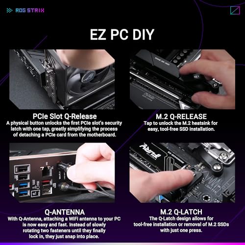 Image of ASUS ROG Strix B850-F GAMING WIFI7 NEO, AMD ATX motherboard, 16+2+2 power stages, DDR5 slots, four M.2 slots, PCIe? 5.0, three USB 2.0 headers, USB 20Gbps Type-C?, WiFi 7, Realtek 5G and Aura Sync RGB