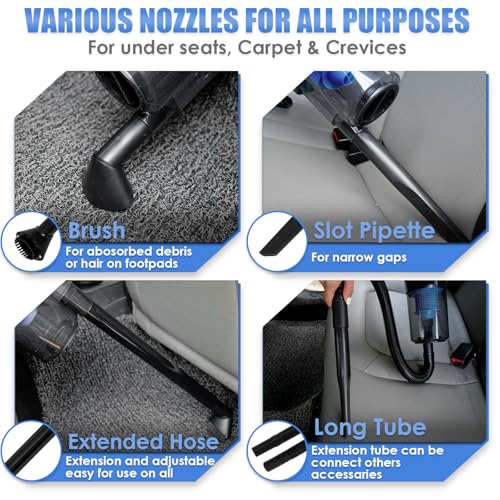 Viewsun Car Cleaning Kit, Car Interior Detailing Kit with High Power Handheld Vacuum, Detailing Brush Set, Windshield Cleaner, Cleaning Gel, Complete Auto Accessories for Men, Women - Image 7