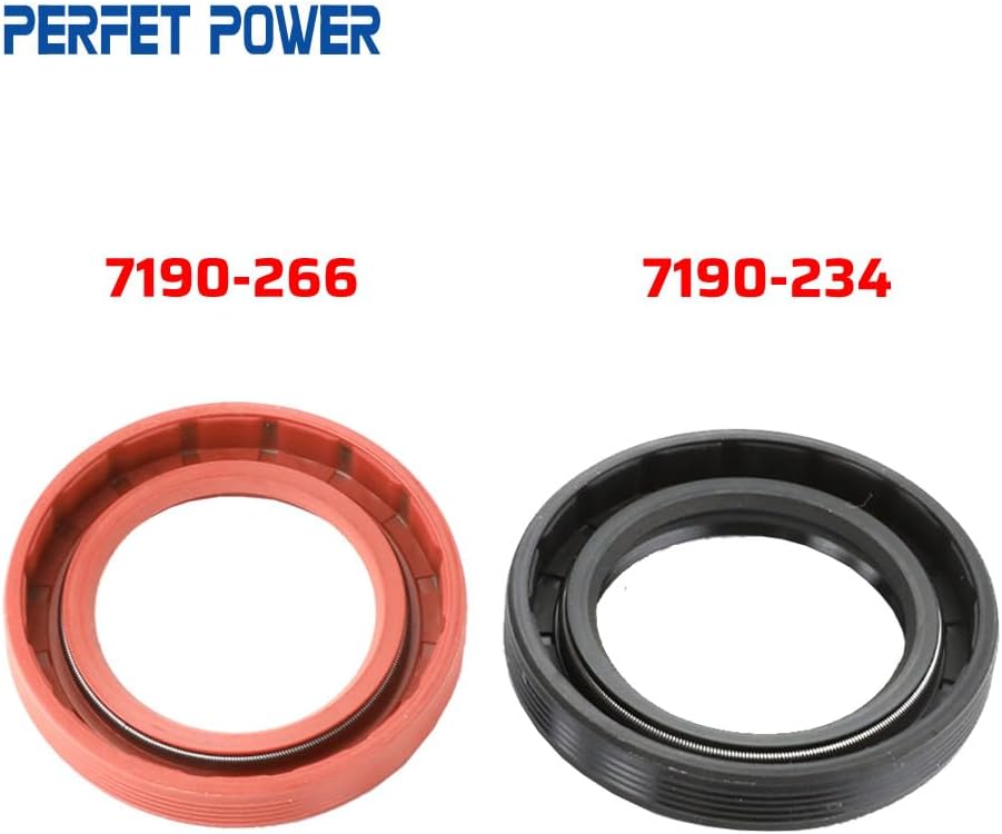 10pcs/bag Oil Seal 7190-266: 25 * 39 * 6.5, 7190-234: 25 * 38 * 6.5 Rubber Covered with Spring O-Ring Seal - (Color: 7190-234)