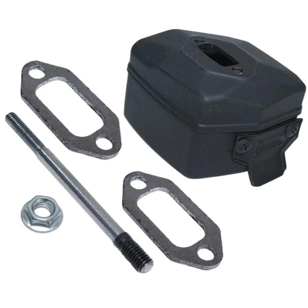 Silenciador kit compatible con motosierra H61 266 escape de repuesto 501657703 nuevo