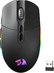 Mouse sem fio Redragon Invader Pro Preto