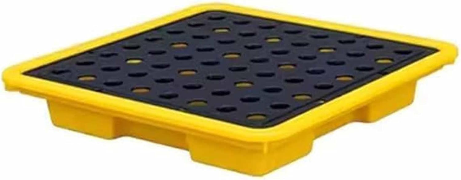 Pallets Garage Wall Racks Industrial Modular Spill Platform Containment Pallet,Leakproof Containment Spill Pallet for Modular Spill Platforms, Detachable Containment Tray, Heavy-Duty Load Ca