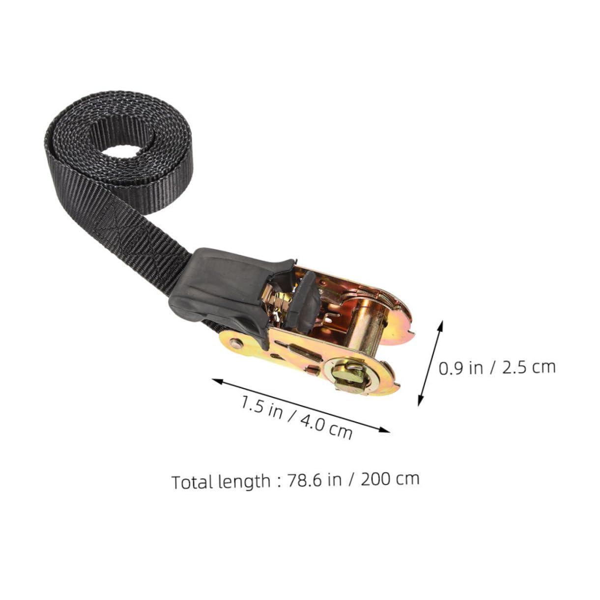 TOPBATHY 3pièces Sangles à Cliquet Épaissies pour Camion Et Sangles Arrimage à Tension Réglable De Chargement Robustes pour Déménagement Et Usage Domestique