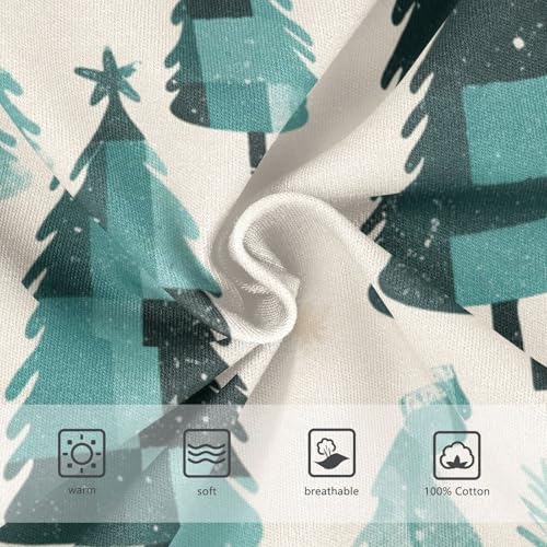 KLL Buffalo Plaid Christmas Trees Toddler Boy Soft Training Underwear Breathable Children Undies3