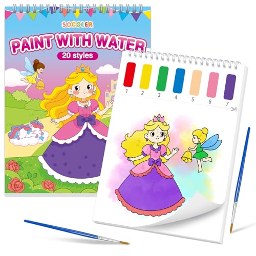 Paint with Water Coloring Books for Toddlers,Mess Free...