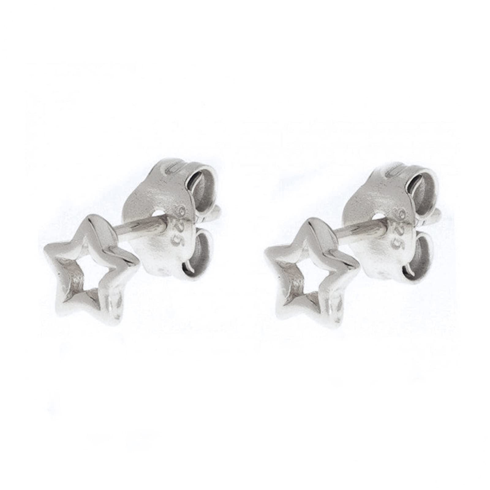 Orecchini Donna Argento 925, Orecchini Argento Stella cava