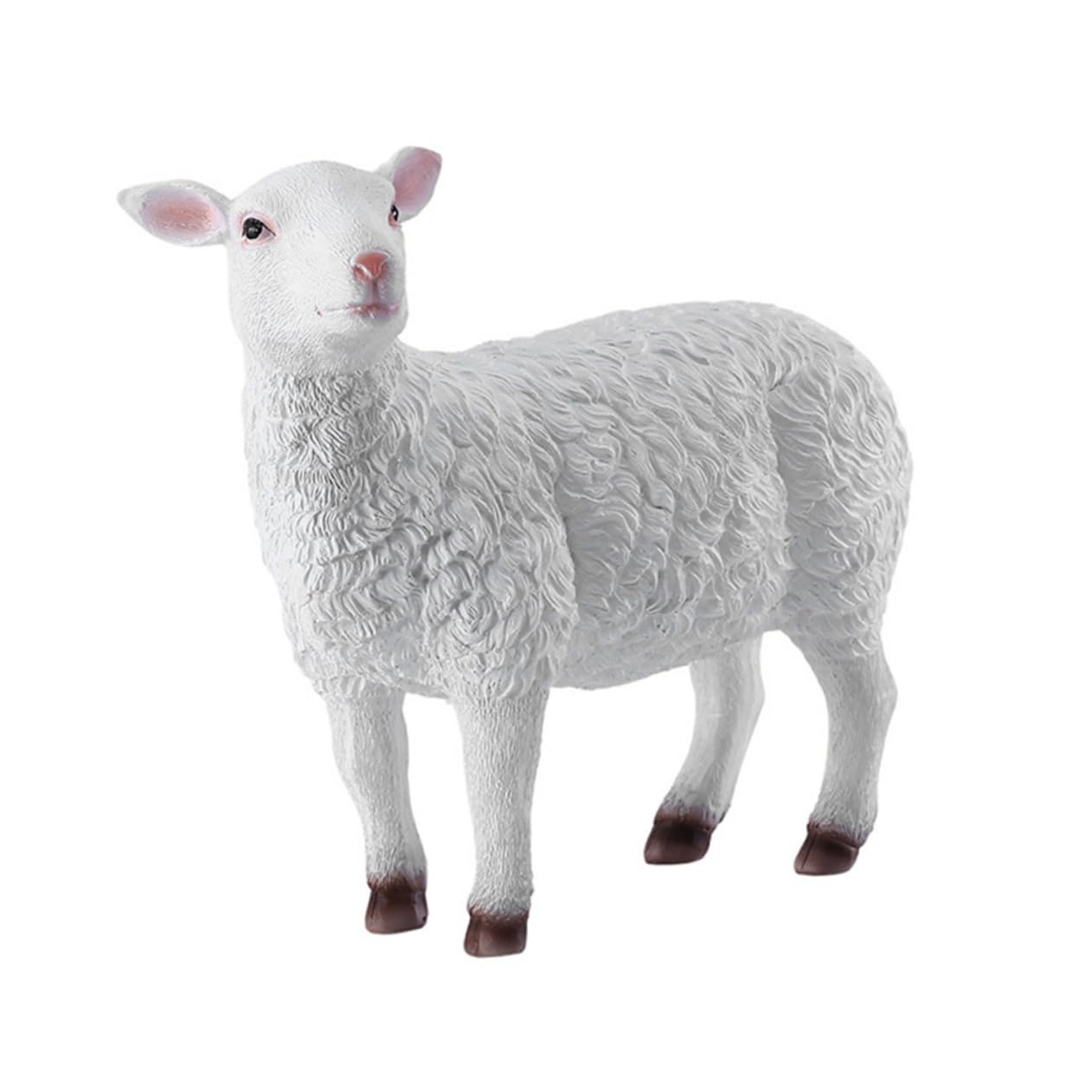 Mouton en résine pour décoration de jardin et aménagement de pelouse