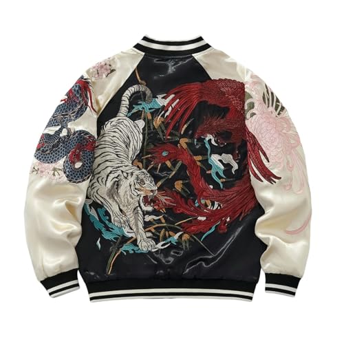Veste de baseball homme style chinois brodée veste classique haut de gamme