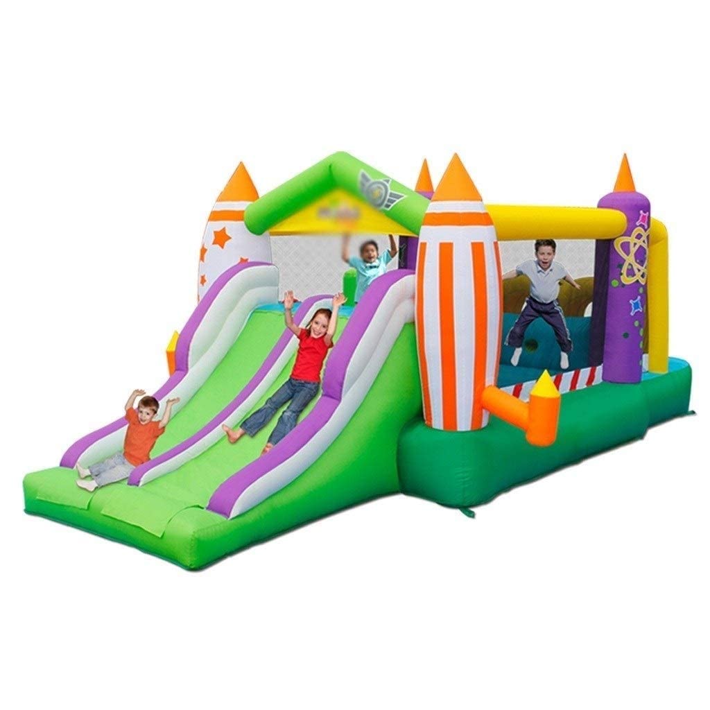 OPFdfhDFH Inflatable castles, Inflatable Slides Castle Bouncy Playhouse For Birthday Party Gift With Blower Home Outdoor Large Trampoline