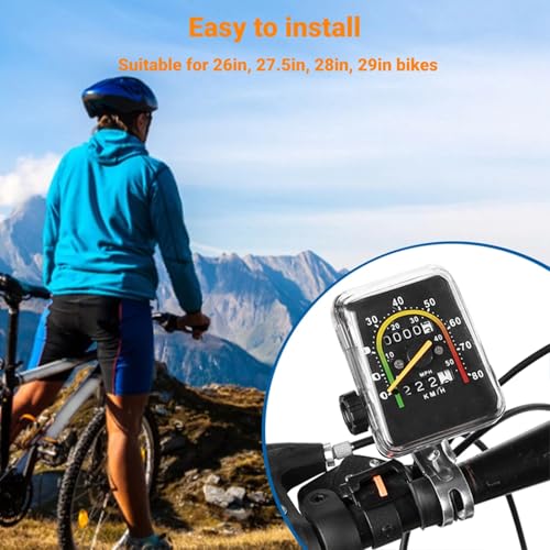 Velocímetro Profesional para Bicicleta, Sin Batería, Fácil de Instalar, Accesorio para Bicicleta de Montaña para Ruedas de 26, 27.5, 28 y 29 Pulgadas miniatura 4