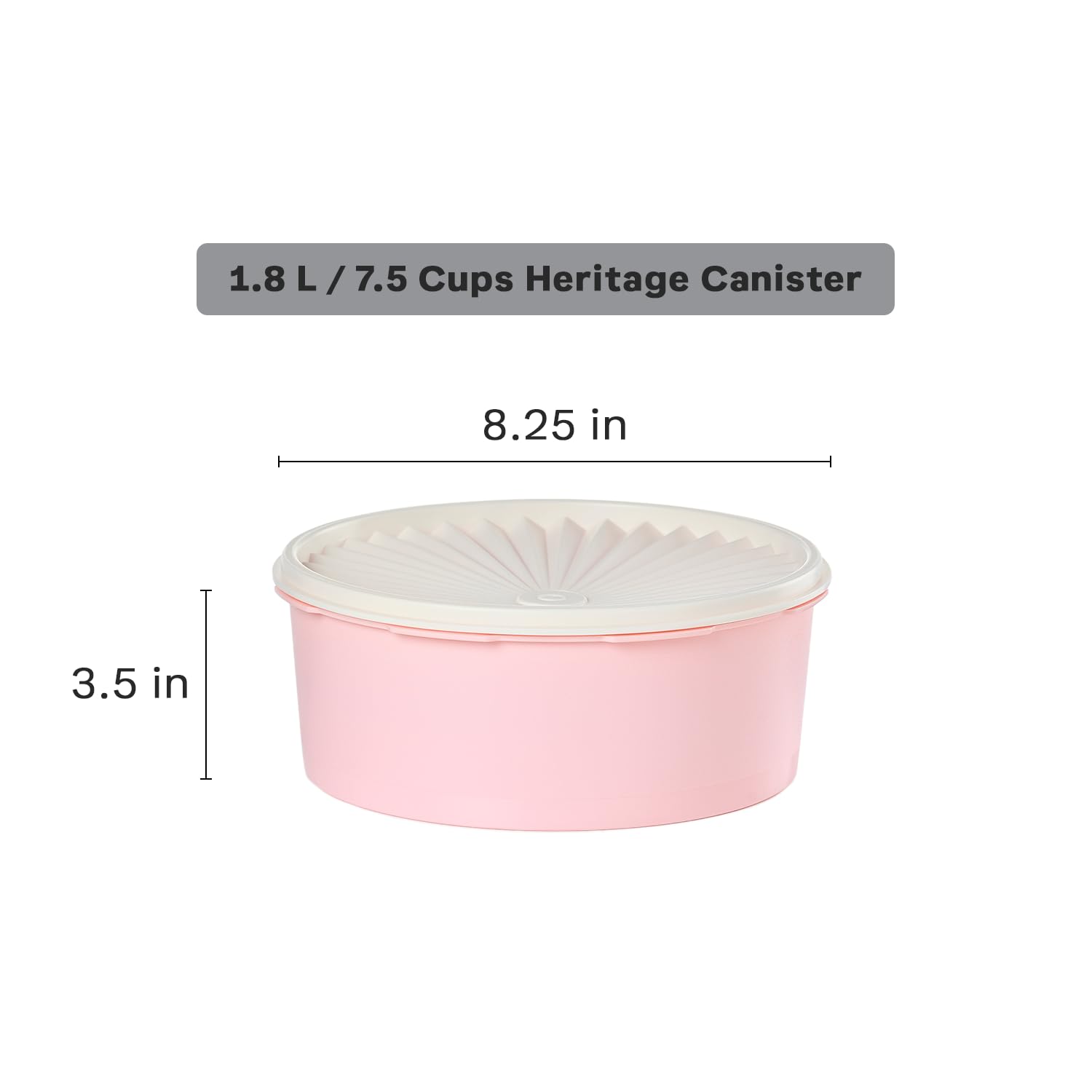 Tupperware Heritage Collection 7.6 Cup Cookie Canister, Vintage