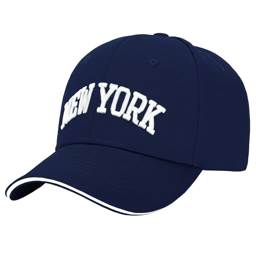 WODXCOR Classic Baseball Cap New York Embroidery 100% Cotton Adjustable Dad Hat Men and Women 2