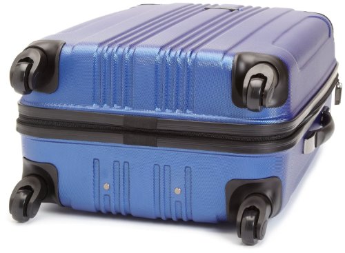 Image of Kenneth Cole REACTION Out of Bounds Lightweight Hardshell 4-Wheel Spinner Luggage, Cobalt Blue, 24-Inch Checked
