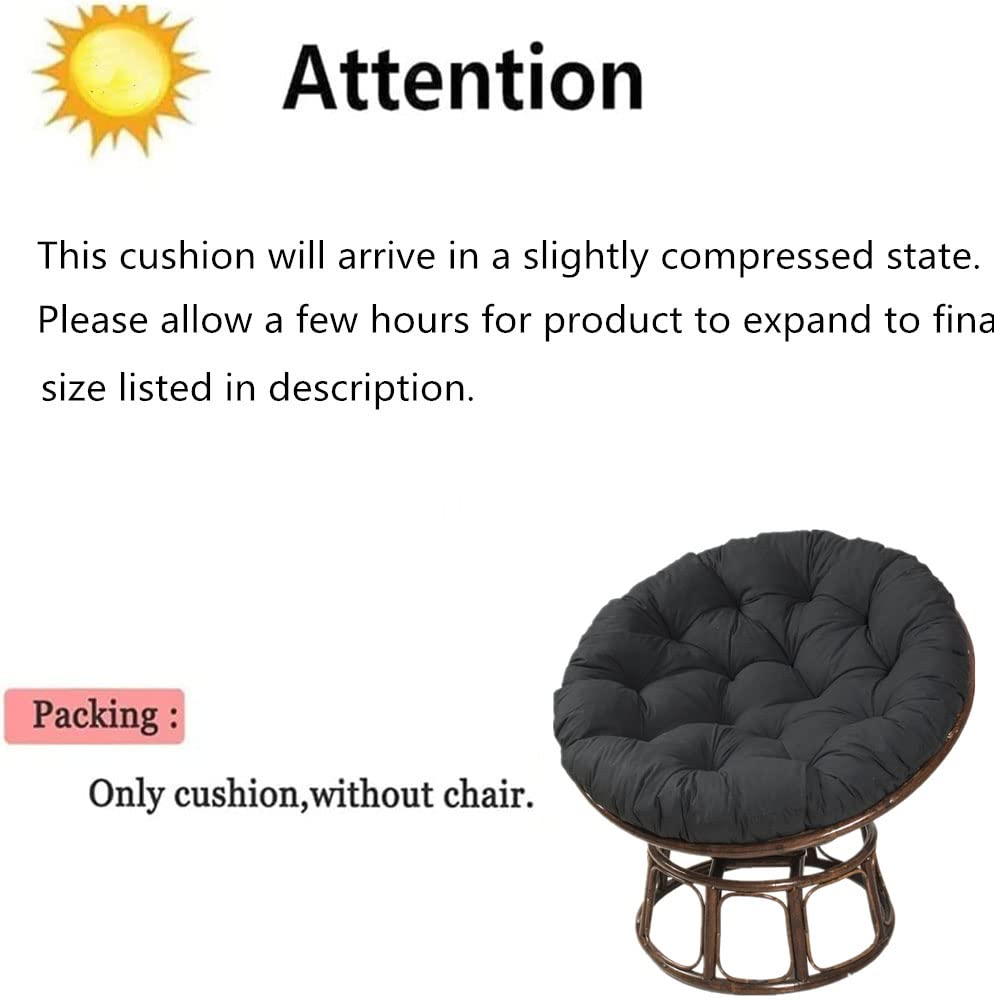 Cuscino Rotondo Per Poltrona Sospesa Treer - 50x50cm, Lavabile, Per Giardino E Interni (Curry Scuro) - Foto 10