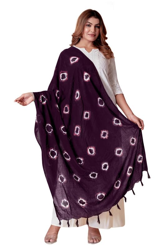 ebadat Traditional Bandhani Dupatta for Women Soft Cotton Blend with Tie-Dye Print and Elegant Design for Ethnic-picture-36
