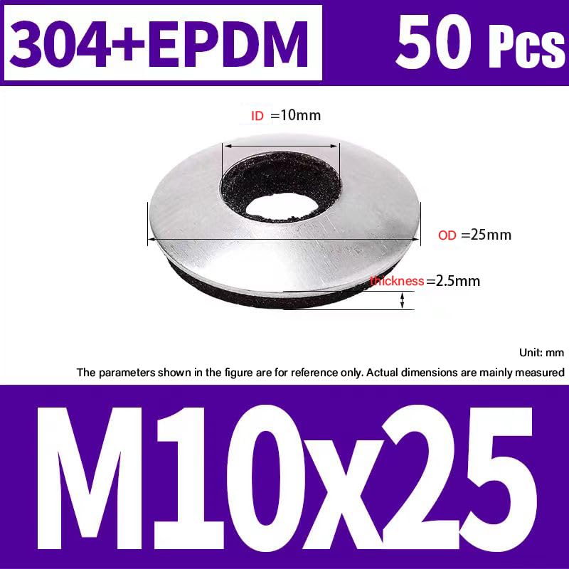 Friulsider 10 epdm-dichtungen 25 mit unterlegscheibe 35376025056f2