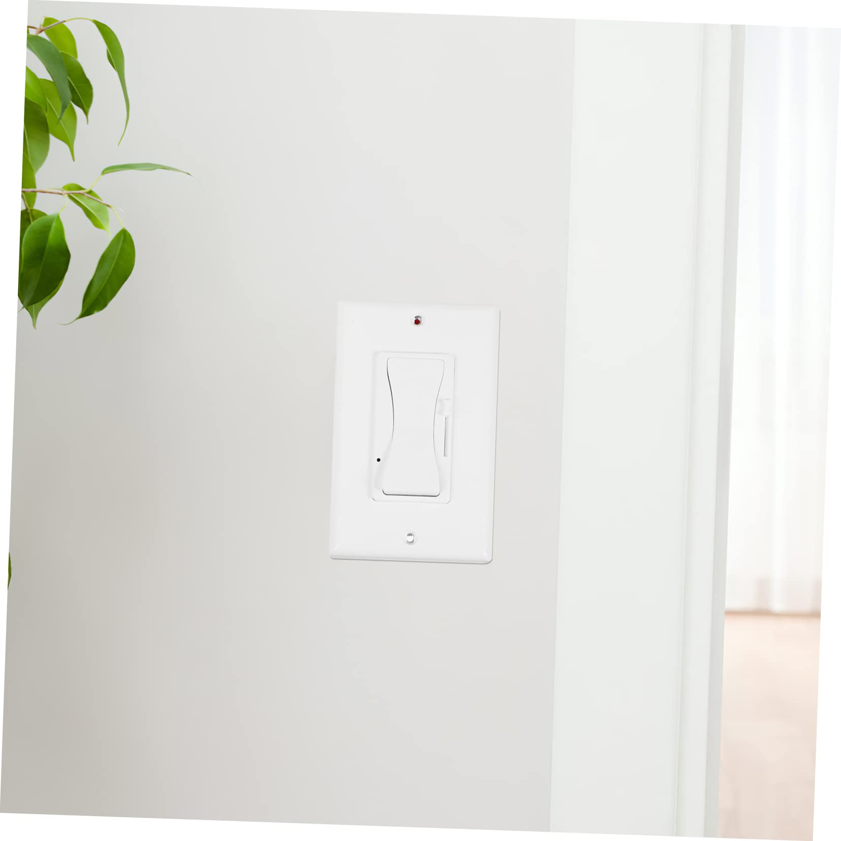 NUOBESTY 2 Stück Dimmer schalter elektrisches Licht LED gleiten Wattzahl Lichtdimmer Aluminiumlegierung Weiß