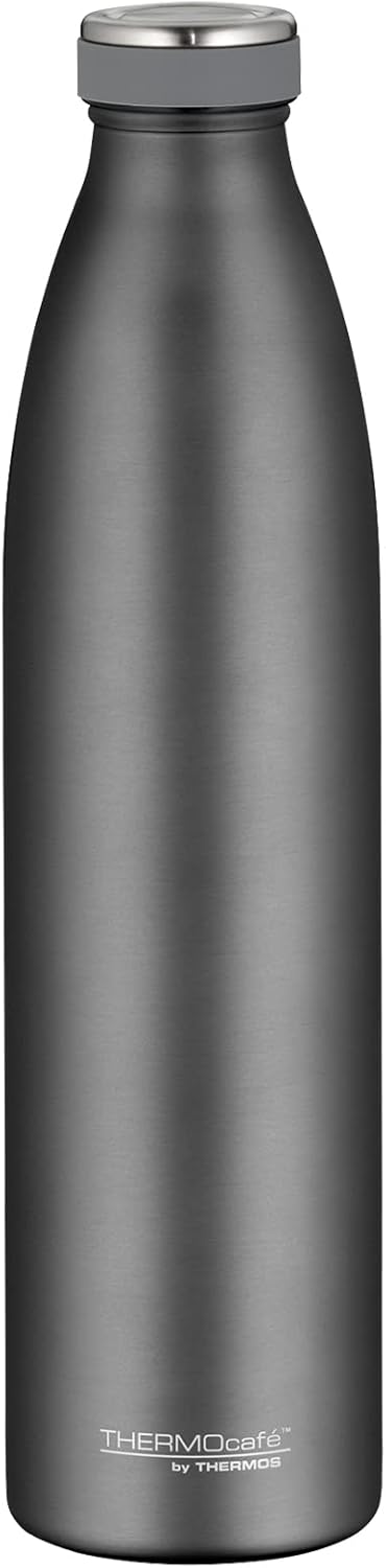 TC BOTTLE 1.00 L, Stone Grey, Thermos Flask Made of Stainless Steel, 12 Hours Hot / 24 Hours Cold, Completely Leak-Proof for School, Office, by Thermos, Drinking Directly from Stainless Steel, Water