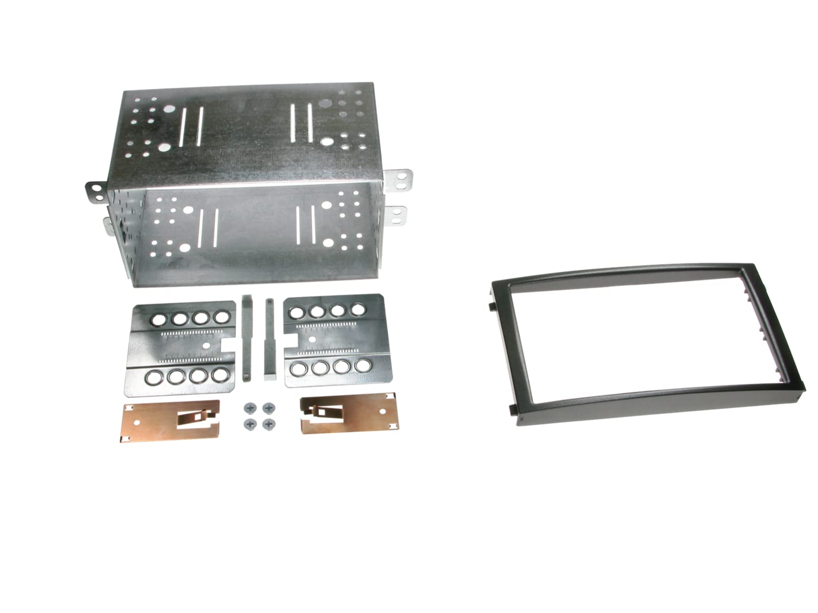 Cadre de rechange 2 DIN SsangYong Rexton II 2006 noir pour console centrale