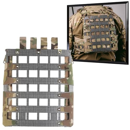 Panneau Arrière Tactique Molle pour Gilet de Chasse et Sorties Extérieures Prolongées