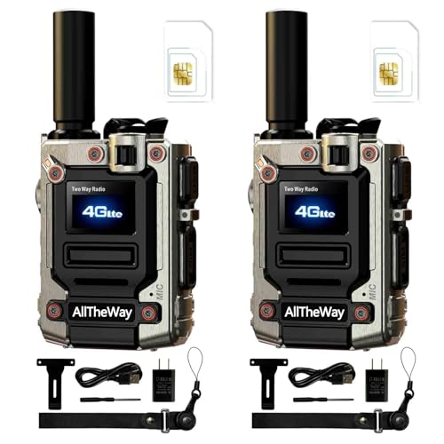 Global Walkie Talkie Unlimited Range 4G Ptt Radios Nationwide Portable