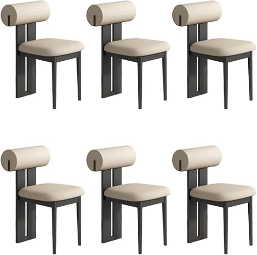 Miniatura 43 de YVYKFZD Juego de sillas de comedor de madera, sillas de cocina tapizadas, silla de comedor sin brazos, silla de sala de estar única, para oficinas,