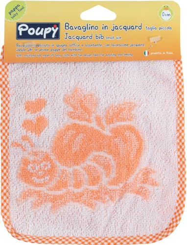 Poupy Bavaglino Neonati Piccolo E Assrobente In Spugna, Senza Bpa, Lavabile E Riutilizzabile, Con Elastico E Lavorazione Jacquard - 8