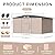 10x12 FT Metal Storage Sheds Outdoor, Metal Tool Shed with Lockable Door, Metal Yard Sheds Metal Garden Shed Kit, Metal Utility Sheds Buildings with Air Vent for Backyard Garden Patio Lawn