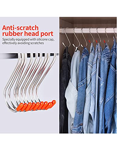 Newfamily 24-Pack S Hooks For Hanging,S Hooks Heavy Duty For Hanging Clothes,S Hook For Kitchen,Wardrobe,Work Shop,Bathroom,Garden,Office #TOP3