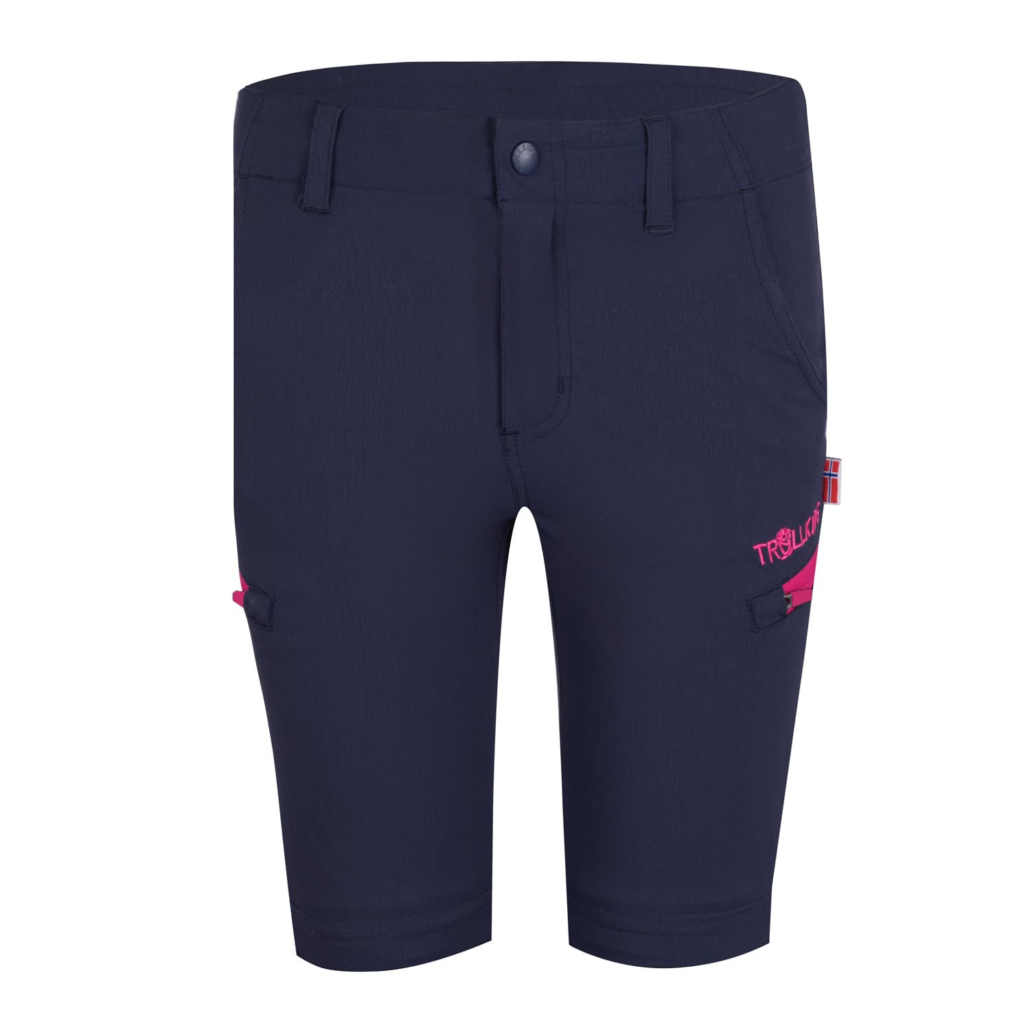 TROLLKIDS - Kid`s Kjerag Zip Off Pants - Walking Trousers Size 140, Black