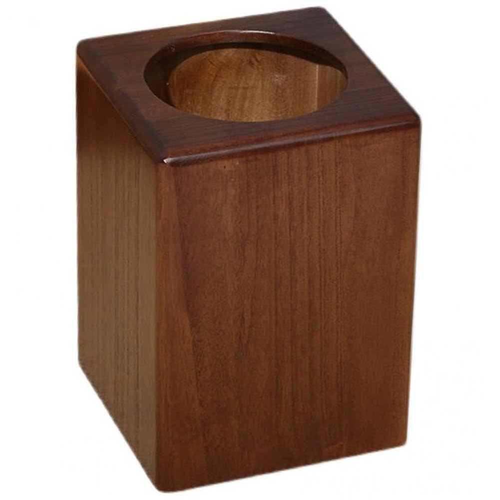 Poubelle en bois pour décoration de salon et cuisine rétro