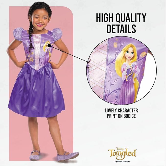 Disfraz Oficial Disney Rapunzel para Niñas Talla S miniatura 5