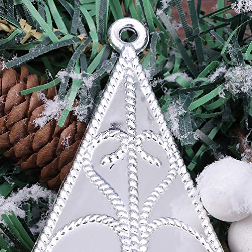 Stobok 2Pcs Christmas Plastic Tree Topper Glittering Star Topper Tree Star Ornament Christmas Tree Decoration Ornaments (1Pc Silver, 1Pc Golden) #TOP3