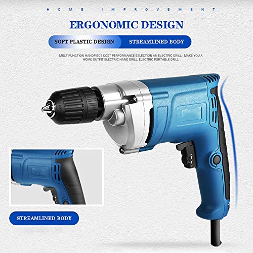 Spacmirrors Akku-Bohrmaschine, 220-V-Bohrmaschinenset, Eisenfutter, stromlinienförmiger Körper, ergonomisches Design, 0… – Bild 5