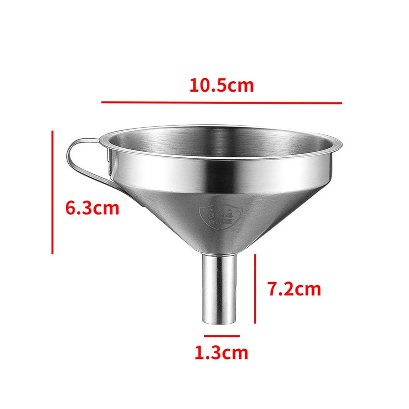 Lecia (dom i kuchnia) Stal nierdzewna 11cm 13cm 15cm lejki szerokie usta wino olej lejek do miodu odpinany sitko kuchenne wino płyny filtrujące narzędzia(10.5cm)
