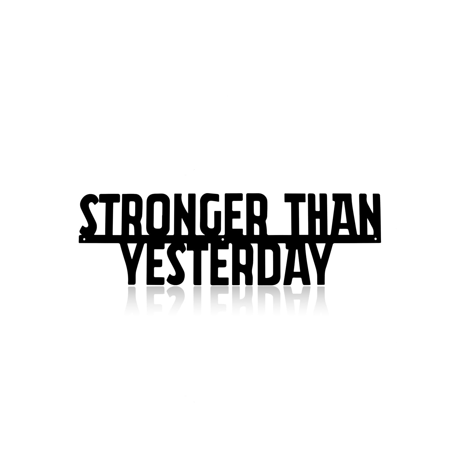 VALINSKY Stronger Than Yesterday Metal Sign Workout Inspiration Home Gym Poster Canvas Wall Decor Posters For Room Aesthetic For Living Room Bedroom Office Decor