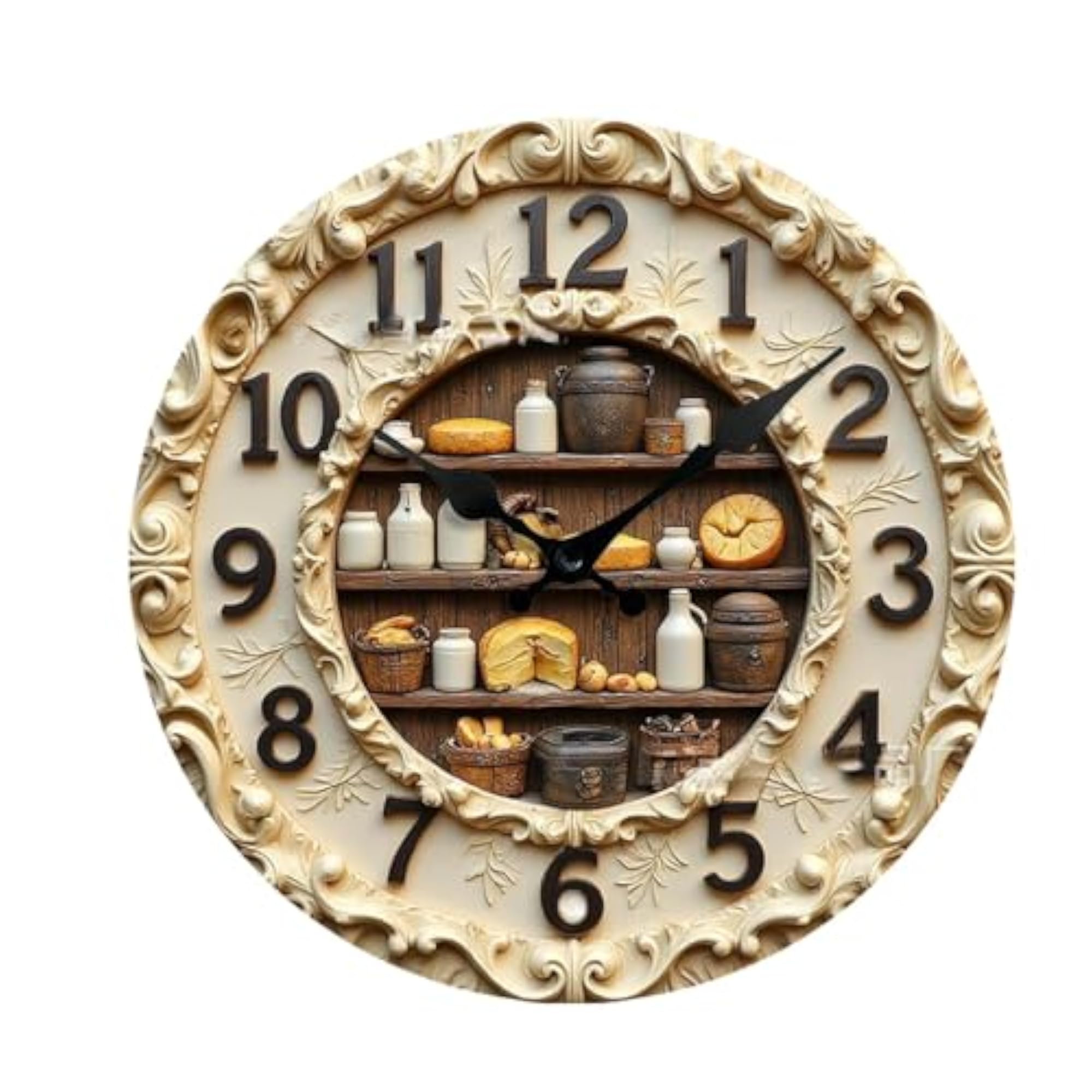 Contemporary Hanging Clock for Kitchen Bar