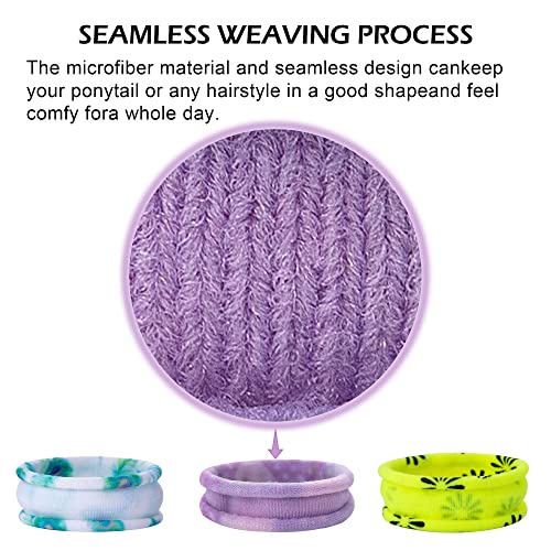 Hair Ties For Women 48Pcs Ties For Thick Heavy Or Curly Hair-No Slip Seamless Ponytail Holders-Hair Ties For Girls-Long Lasting Braids- Elastic Hair Ties Accessories For Girls (A-Multi-Color 48 Pcs) (A-Multi-Color 48Pcs) #TOP4