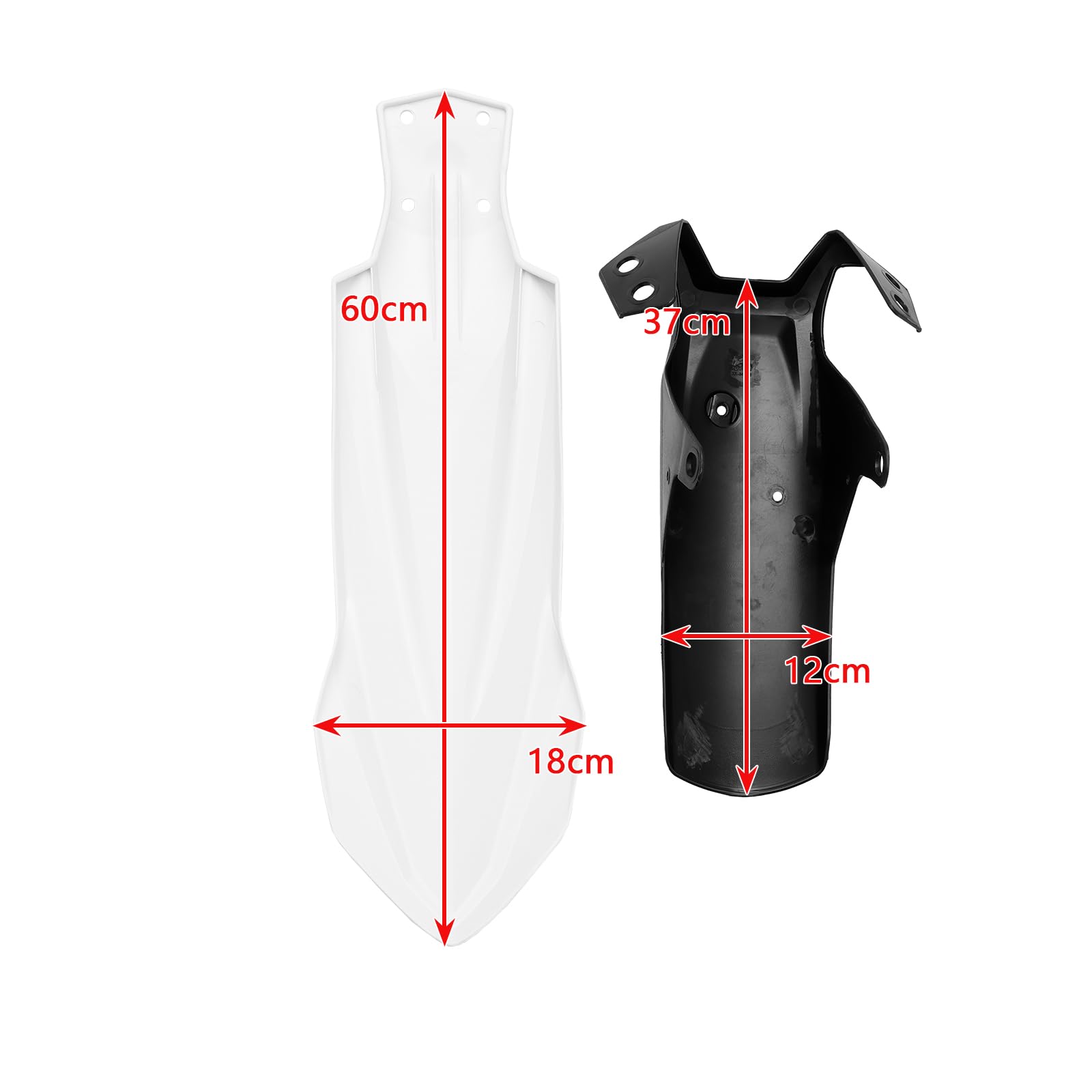 High Front Fender Mudguard Fairing Fit für Yamaha Tenere 700 2019-2024 White