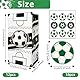 12 Stück Fußball Papiertüten Geburtstagstüten Fussball Party Tüten mit 18 Aufkleber 4 Muster für Kinder Weihnachten Halloween Geburtstag Hochzeit Party für Geburtstag Kinder Fußball Motto Party Favors