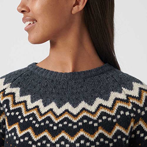 Fjällräven Damen Sweater Övik Knit, Dark Navy, L, 89941-555