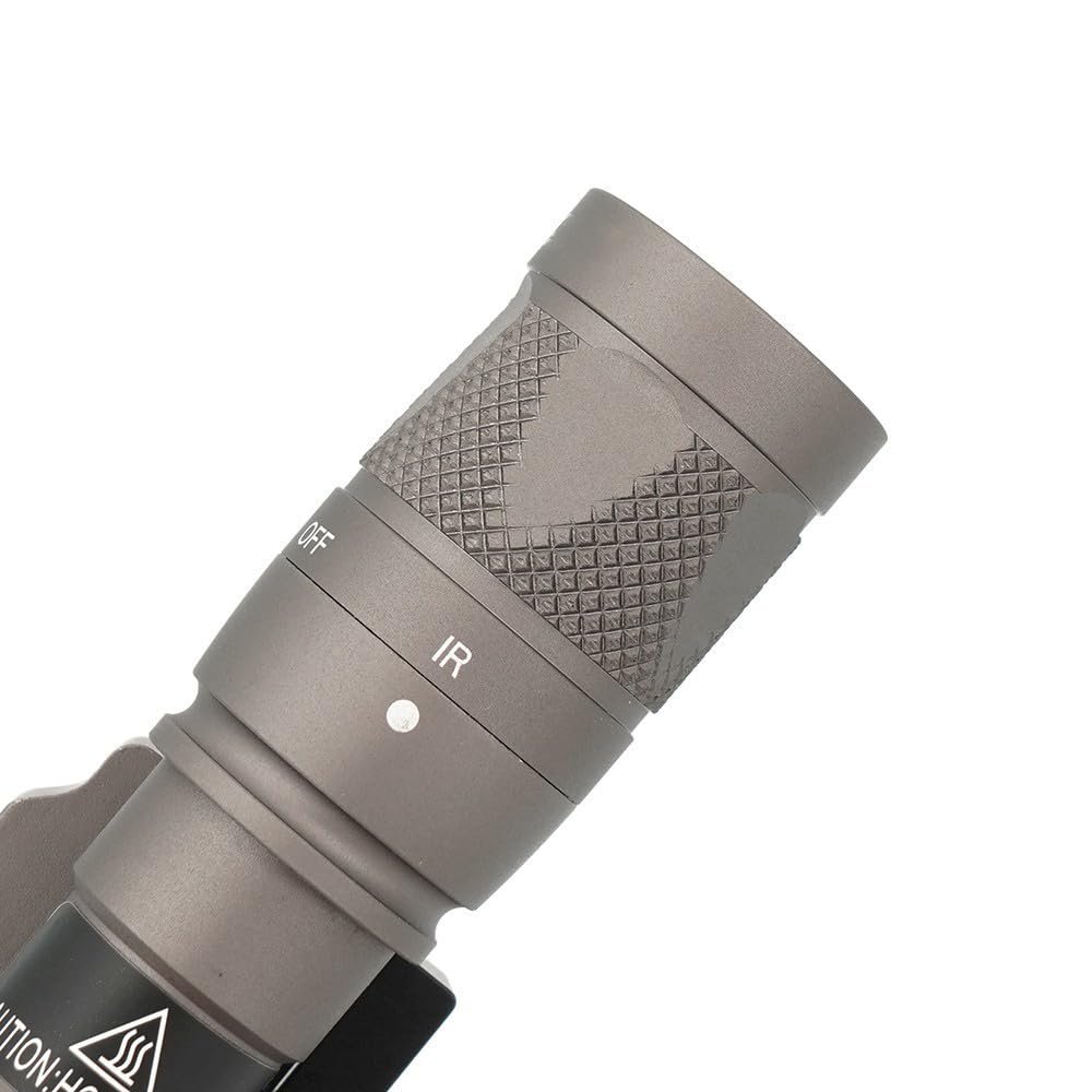 HATSEN Torcia tattica M622v/M300V/M952V/M323V/M600V con supporto per torcia QD e interruttore a pressione remota, luce LED 400/500 lumen per caccia all'aperto, adatta per guida Picatinny da 20 mm